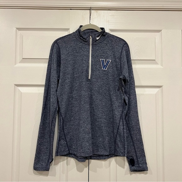 Nike Tops - NIKE Villanova Dri-Fit Heathered Element 1/2 Zip Womens Size Medium